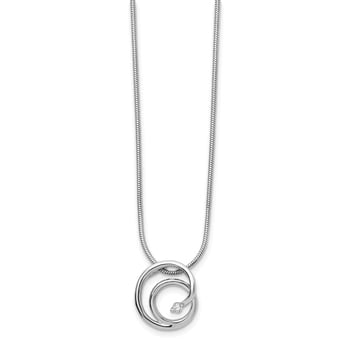 Lex & Lu Sterling Silver Garnet Locket Lex & Lu Sterling Silver Garnet Locket